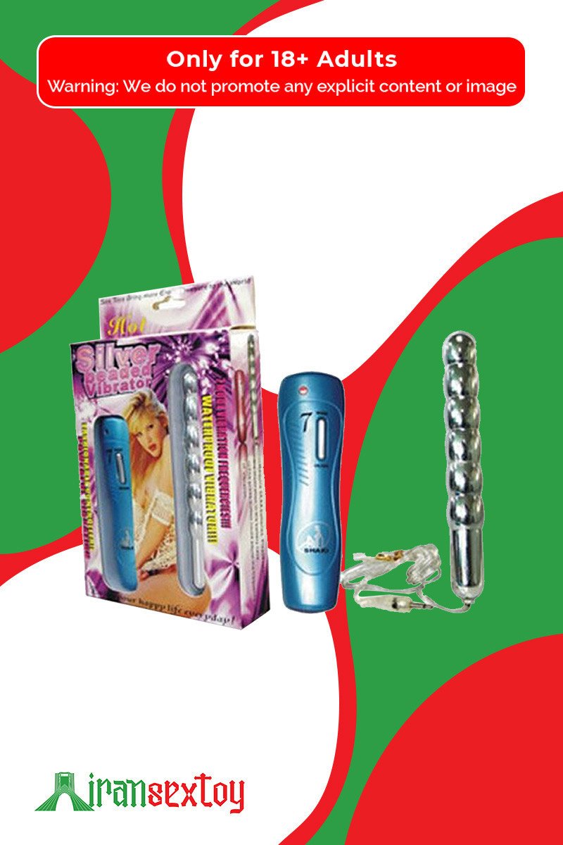 Silver Beaded Anal Vibrator AD-012